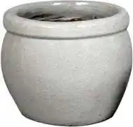 Intratuin Mega Collections bloempot Delta wit D 28 H 24 cm aanbieding