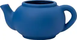 Intratuin Intratuin bloempot Jody theepot blauw 26 x 19 x 12 cm aanbieding