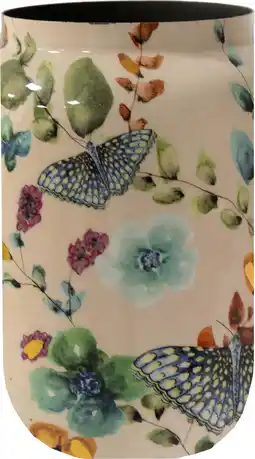 Intratuin TS bloempot Butterfly roze D 19 H 29 cm aanbieding