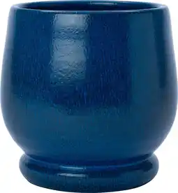 Intratuin Intratuin bloempot Joah blauw D 29 H 29 cm aanbieding