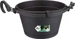 Intratuin Elho hangpot Green Basics zwart D 29 H 16,5 cm aanbieding