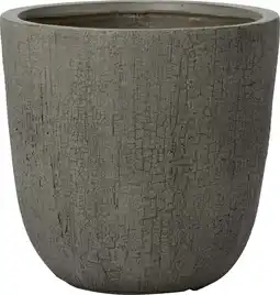 Intratuin Intratuin bloempot Tom grijs D 43 H 41 cm aanbieding