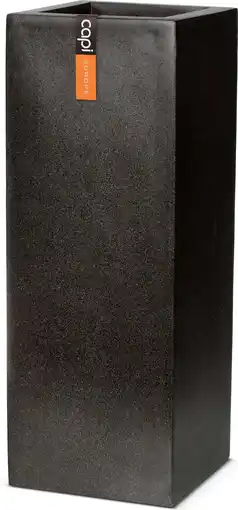 Intratuin Capi Europe bloempot Lux zwart 45 x 45 x 100 cm aanbieding