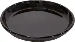Intratuin Mega Collections plantenschotel Glazed zwart D 29 H 3 cm aanbieding