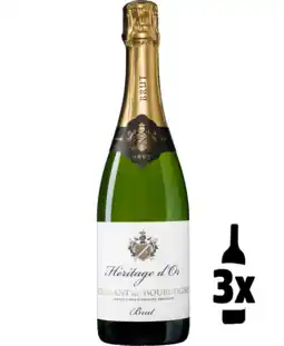 Wijnvoordeel Heritage d'Or Crémant de Bourgogne Brut aanbieding