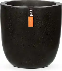 Intratuin Capi Europe bloempot Lux zwart D 43 H 41 cm aanbieding