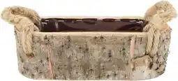Intratuin Dijk Natural Collections plantenbak Liva naturel 26 x 12 x 8 cm aanbieding
