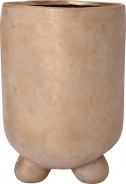 Intratuin Intratuin bloempot op poten Arris goud D 24 H 35 cm aanbieding