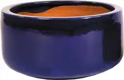 Intratuin Mega Collections bloempot Bowl blauw D 23 H 9,5 cm aanbieding