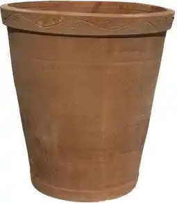Intratuin Intratuin bloempot Wave terracotta D 32 H 25 cm aanbieding