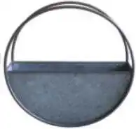 Intratuin Intratuin muur bloempot Tonny grijs D 38 H 10 cm aanbieding