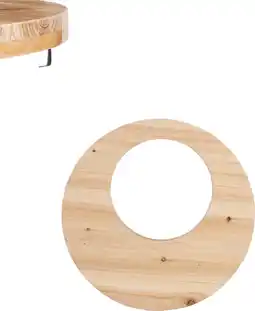 Intratuin Mica Decorations plantenstandaard Thompson naturel D 28 H 3 cm aanbieding