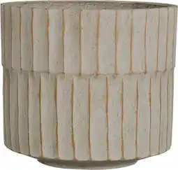 Intratuin Mica Decorations bloempot Apiro crème D 22,5, H 21 cm aanbieding