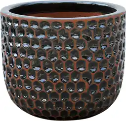 Intratuin Intratuin bloempot Ruby donkerblauw D 21 H 19 cm aanbieding