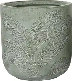 Intratuin Bloempot Coco groen D 38 H 39 cm aanbieding