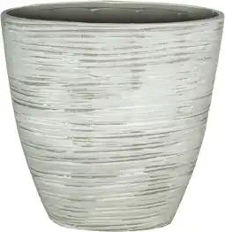 Intratuin Floran hoge pot Orchidee 33 x 15 x 35 cm cement kras aanbieding