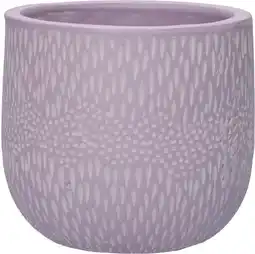 Intratuin Duif bloempot Lila paars D 11,5 H 11 cm aanbieding