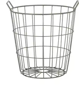 Intratuin Esschert Design opbergmand Karel grijs D 32 H 30 cm aanbieding