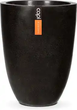 Intratuin Capi Europe bloempot Lux zwart D 36 H 47 cm aanbieding