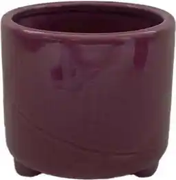 Intratuin Intratuin bloempot op poten Eloi paars D 8 H 7,5 cm aanbieding