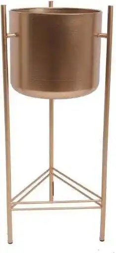 Intratuin Intratuin bloempot op poten goud D 28 H 66 cm aanbieding