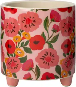 Intratuin Intratuin bloempot op poten Zenne roze D 7,3 H 7,7 cm aanbieding