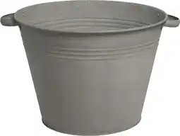 Intratuin Mega Collections bloembak zink met handvat D 31 cm old look aanbieding