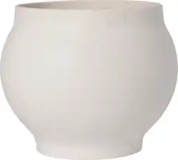 Intratuin Intratuin bloempot op voet Stone wit D 12,5 H 14 cm aanbieding