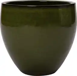 Intratuin Intratuin bloempot Egg groen D 34 H 31 cm aanbieding