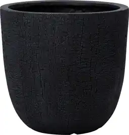 Intratuin Intratuin bloempot Tom zwart D 35 H 34 cm aanbieding