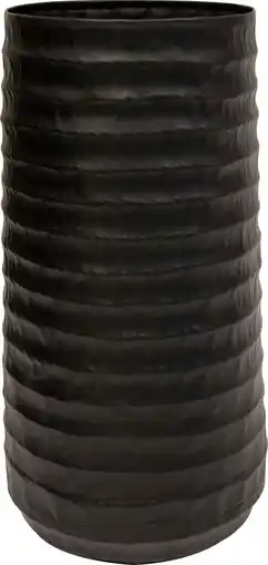Intratuin TS Collection bloempot Petra hoog zwart D 34 H 67 cm aanbieding