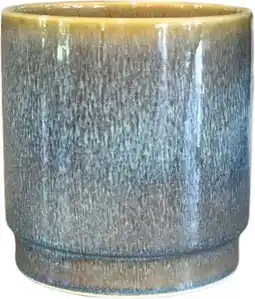 Intratuin Gina Da bloempot Sense blauw D 25 H 25 cm aanbieding