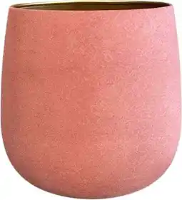 Intratuin Gina Da bloempot Velvet roze D 13 H 13 cm aanbieding