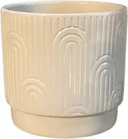 Intratuin Gina Da bloempot Eno grijs rainbow D 10 H 10,5 cm aanbieding