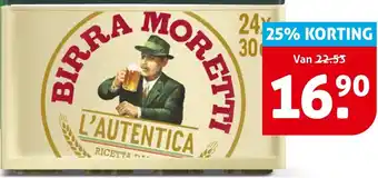 Hoogvliet Birra Moretti aanbieding
