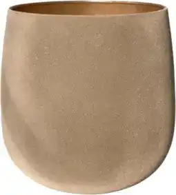 Intratuin Gina Da bloempot Velvet taupe D 24 H 22 cm aanbieding