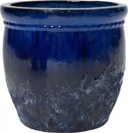 Intratuin Intratuin bloempot Andy blauw D 29 H 27 cm aanbieding