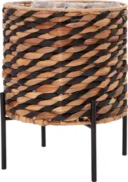 Intratuin Intratuin plantenmand op poten Amani naturel D 25 H 23 cm aanbieding