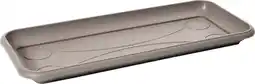 Intratuin Mega Collections schotel voor balkonbak Linea taupe 95 x 40 x 6 cm aanbieding