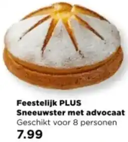 PLUS Feestelijk PLUS Sneeuwster met advocaat aanbieding