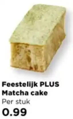 PLUS Feestelijk PLUS Matcha cake aanbieding