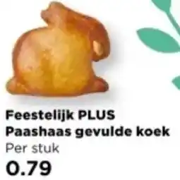 PLUS Feestelijk PLUS Paashaas gevulde koek aanbieding