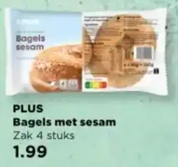 PLUS PLUS Bagels met sesam aanbieding