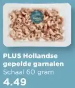 PLUS PLUS Hollandse gepelde garnalen aanbieding