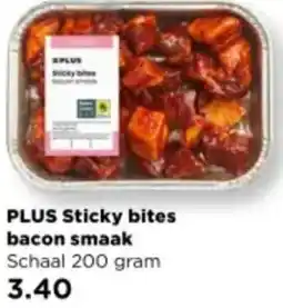 PLUS PLUS Sticky bites bacon smaak aanbieding