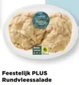 PLUS Feestelijk PLUS Rundvleessalade aanbieding