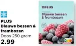 PLUS PLUS Blauwe bessen & frambozen aanbieding
