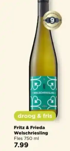 PLUS Fritz & Frieda Welschriesling aanbieding