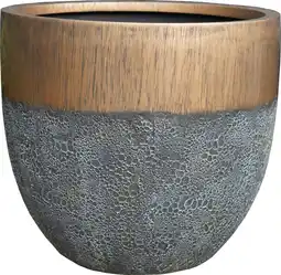 Intratuin Intratuin bloempot Xavier goud D 33 H 29 cm aanbieding