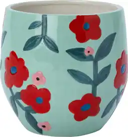 Intratuin Intratuin bloempot James groen / rood D 18,8 H 18 cm aanbieding